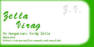 zella virag business card