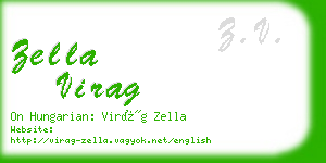 zella virag business card